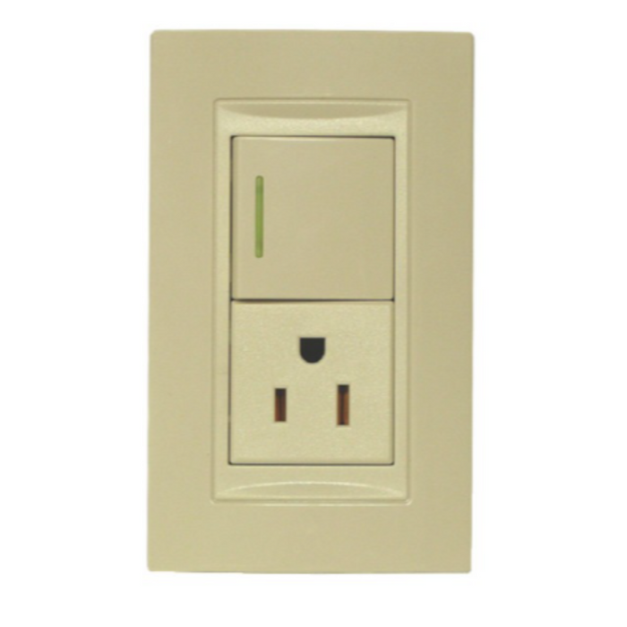 SWITCH/RECEPT. DECORA 15A IVORY