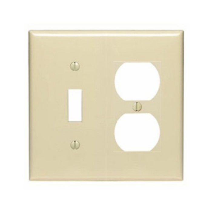 TAPA 4X4 SWITCH SENC./RECEPT. DBL 2G IVORY (20EA)