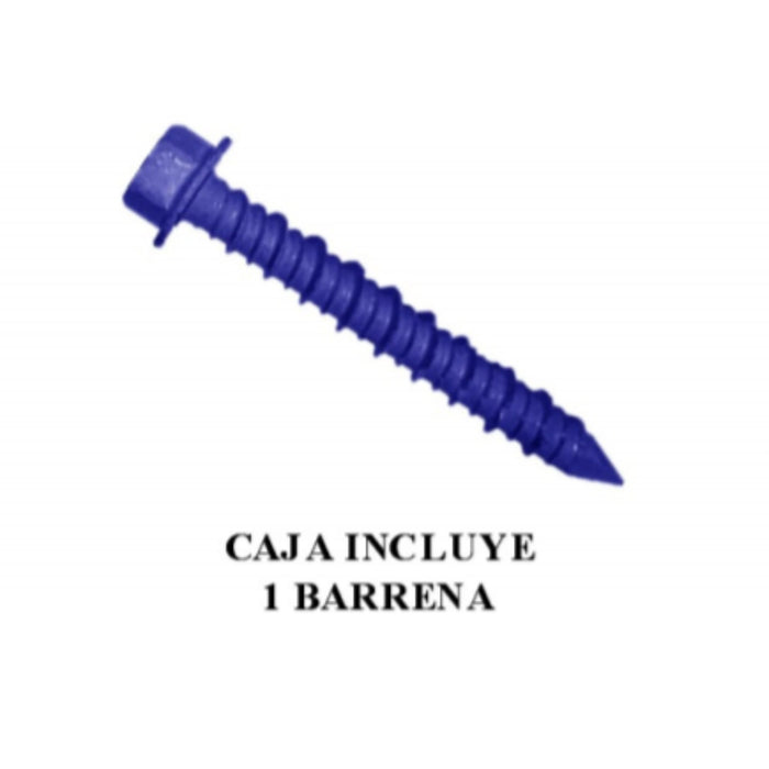 ++TAPCON HEX 1/4 X 1 1/4 CAJA 100 PCS (CTN 24)