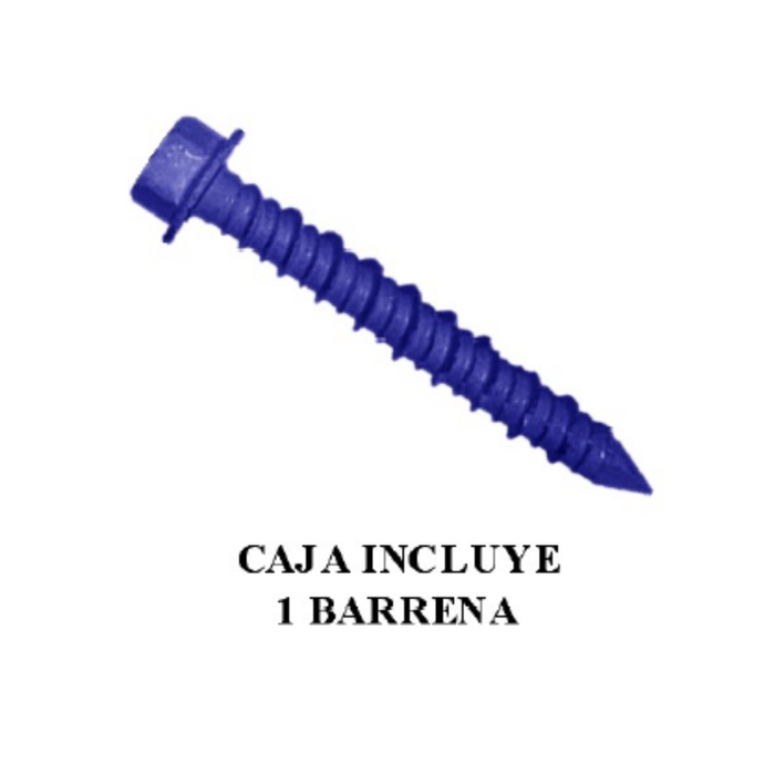 TAPCON HEX 1/4 X 2 3/4 (100EA) (CTN 12)