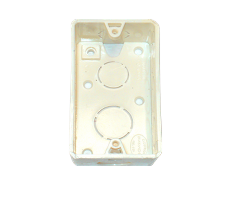 CAJA 2X4 PVC KO 1/2 & 3/4 BLANCA (120EA)