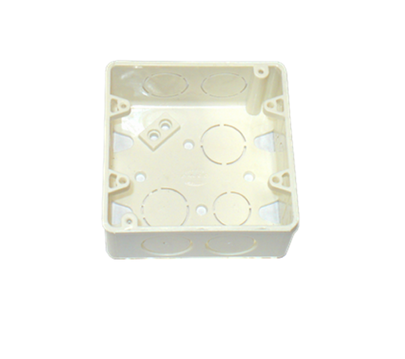 CAJA 4X4 PVC KO 1/2 & 3/4 BLANCA (40EA)