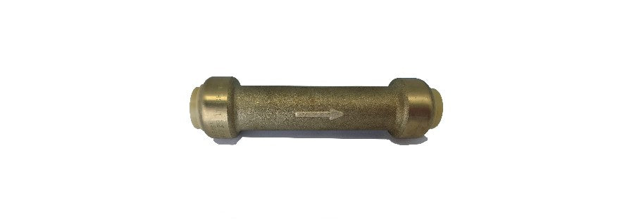 CHECK VALVE PUSH FIT, 1/2" X 4" EN BRONCE, PARA COBRE, CPVC, Y PEX, 2020